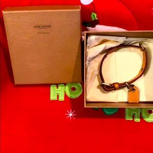 Classic Louis Vuitton monogram Baxter dog collar